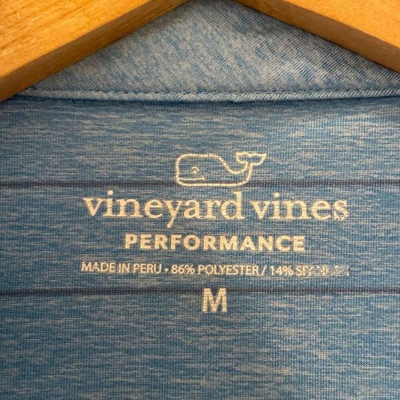 Vineyard Vines Pinecrest Stripe Sankaty Performance Polo Size M in Blue - Picture 5 of 8